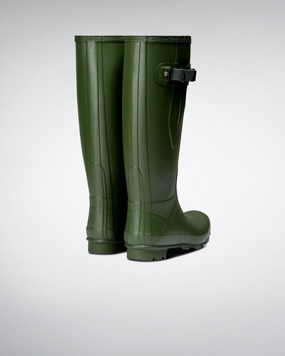 Women Hunter Norris Field | Wide Fit Rain Boots Green | NZ-98436-AQFV